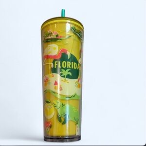STARBUCKS RARE limited edition cold cup 24oz Discovery series Florida Tropical